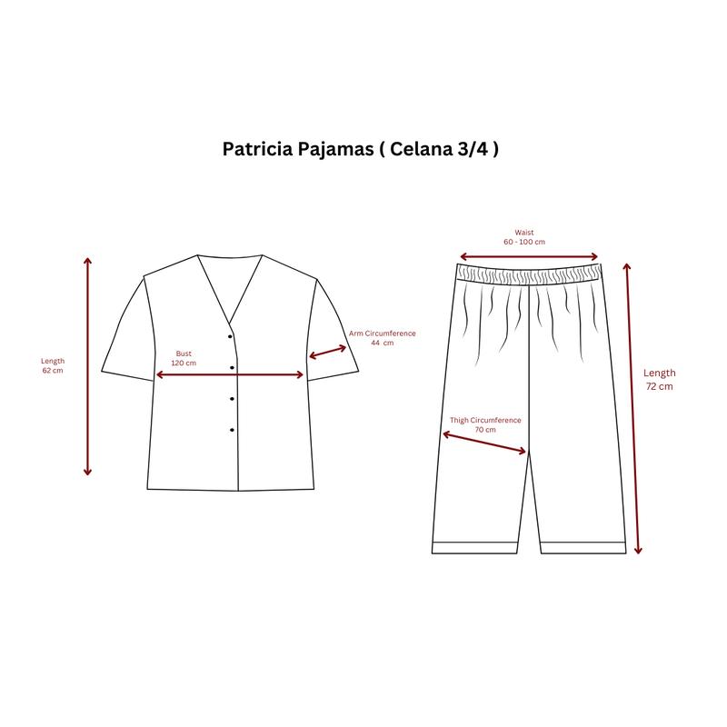 ECLAIR Sleepwear - (vol 1) Patricia Pajamas ( celana 3/4 ) 8