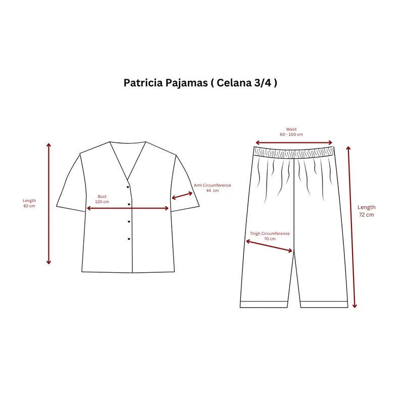 ECLAIR Sleepwear - (vol 1) Patricia Pajamas ( celana 3/4 ) 8