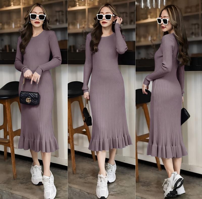 GFS Dress Rajut Kinara Ld 90 - 100 cm P 110 cm B 300 gr Cotton Polyester #4426 3