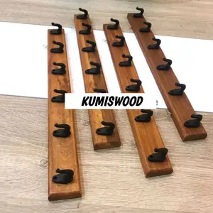 GANTUNGAN BAJU TEMPEL DINDING KAYU JATI / GANTUNGAN BAJU KAYU KAPSTOK