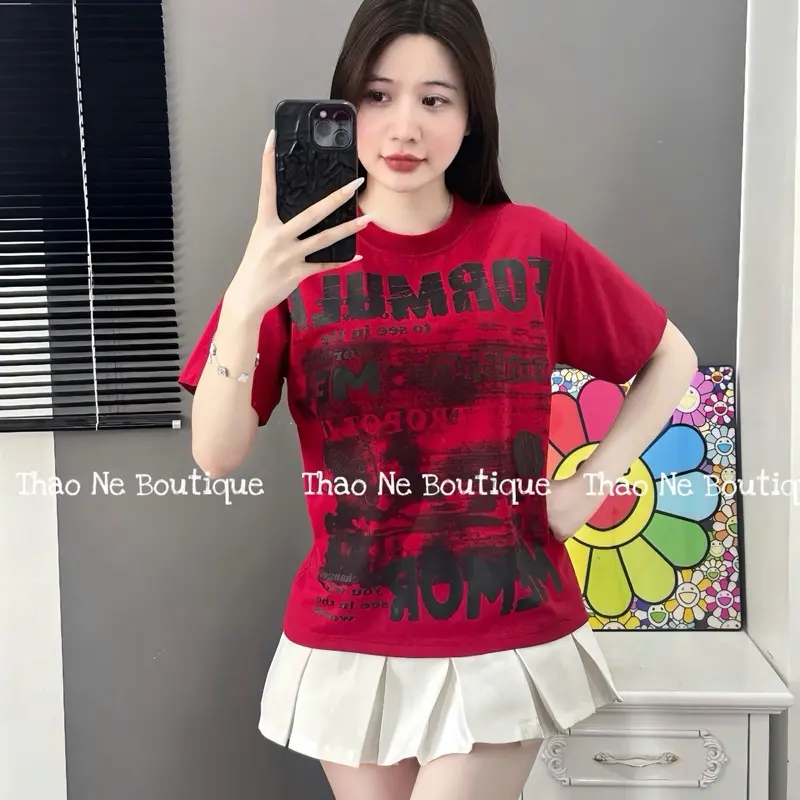 [COTTON 4 CHIỀU VIP] ÁO THUN BABYTEE NỮ IN HÌNH FORMULA FORM VỪA VẶN TÔN DÁNG COTTON 4 CHIỀU. 5