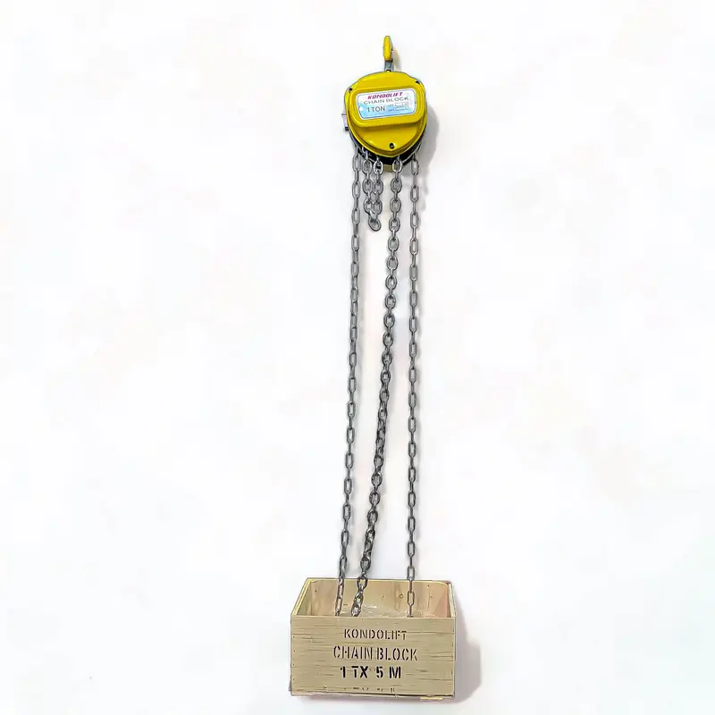 KONDO LIFT SKU K1T5M CHAIN BLOCK 1 TON 5 METER KATROL KEREKAN DEREK TAKEL GARANSI RESMI 7