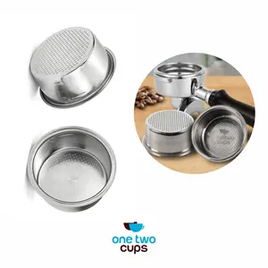 One Two Cups Filter Basket Portafilter Single Wall 51mm 16g 1 Cup - DL-01