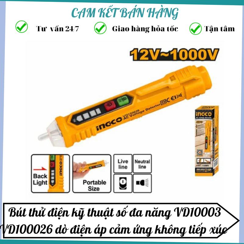 Bút thử điện kỹ thuật số đa năng VD10003 VD100026 dò điện áp cảm ứng không tiếp xúc dòng điện