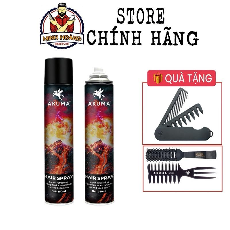 Gôm xịt giữ nếp Akuma Hair Spray keo xịt tóc Akuma gôm xịt tóc hương nước hoa. Nam Nữ