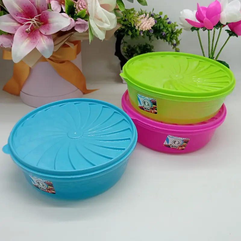Paket 3 Pcs - Sealware 2 Liter KOI Kotak Makanan Bulat Plastik BPAFREE FOODGRADE 1