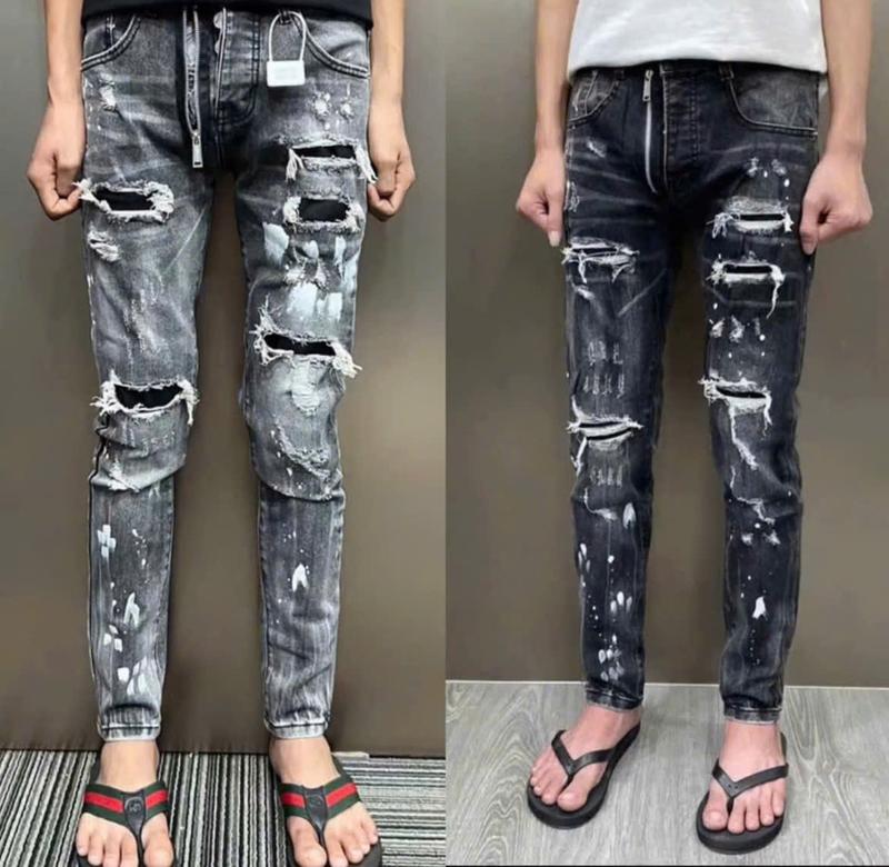 Quần jean nam đen in chữ nhiệt boy phố chất bò dày dặn thoáng khí mẫu mới nhất hót trend_Shop Bích9999
