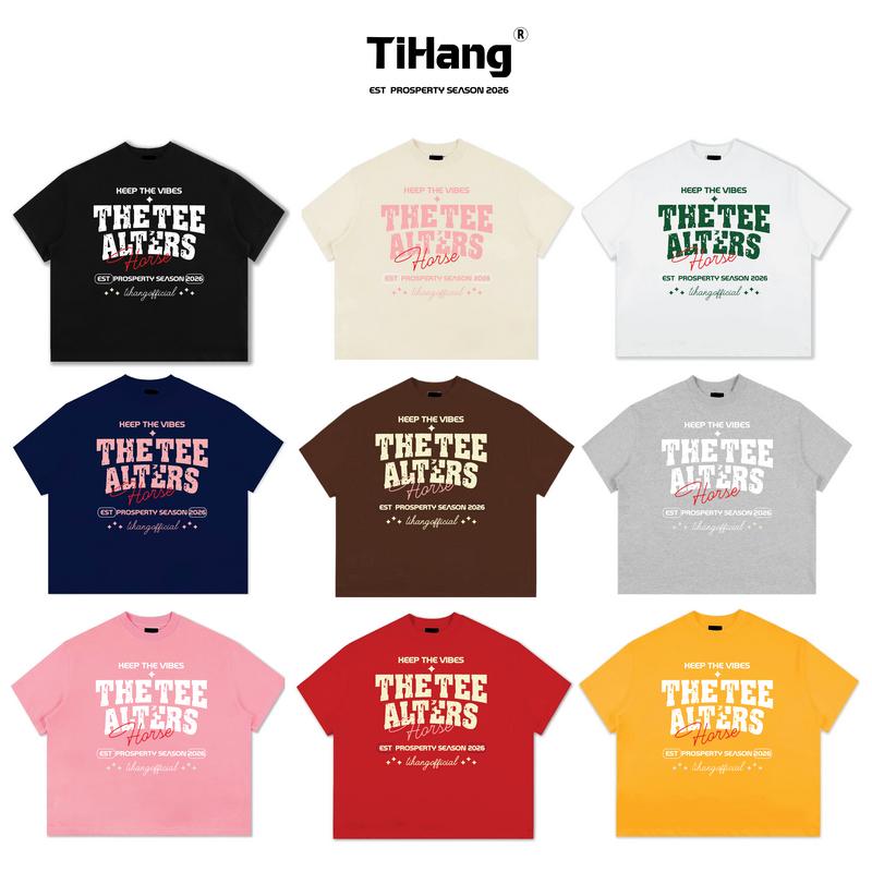Áo Thun Boxy In Nổi "THE TEE ALTER" TIHANGOFFICIAL Chất Liệu Cotton 250gsm cao cấp co dãn 4 chiều mềm mịn thoáng mát nam nữ