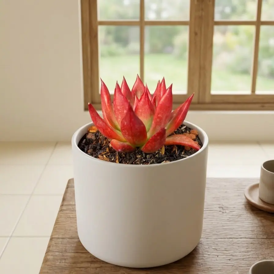 Echeveria agavoides Frank Reinelt | Sukulen Lipstick Echeveria | Tanaman Hias Kaktus Mini Outdoor Indoor untuk Dekorasi Rumah, Meja, Terarium, Gardening, Koleksi Succulent dan Penyegar Ruangan