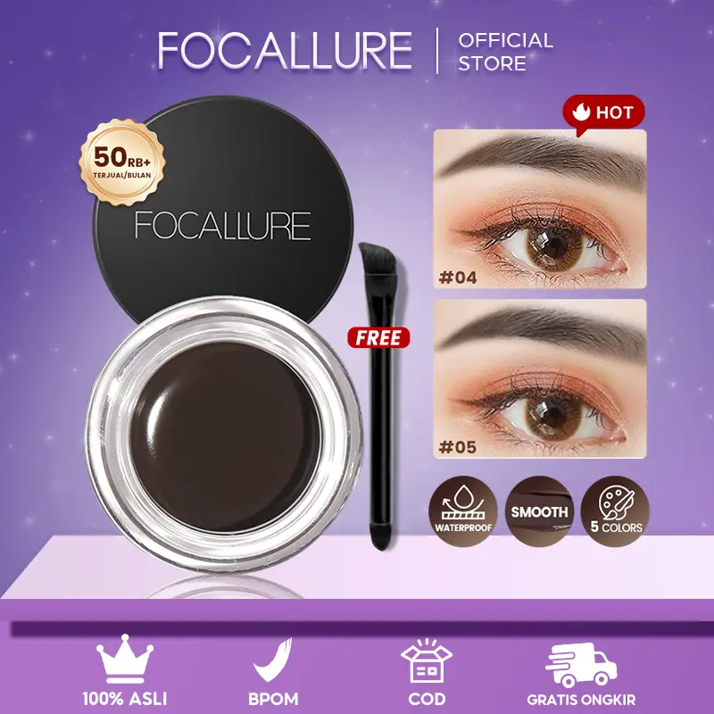 [Official] FOCALLURE Eyebrow Gel Waterproof Cream 5 Colors