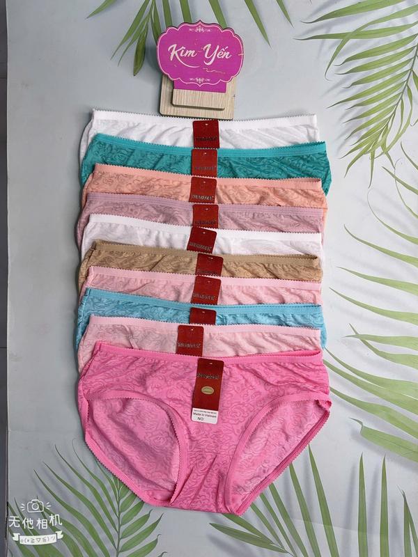  Combo 10 Quần Lót Nữ -Quần lót Thun Lạnh -quần lót gấm lạnh Cao Cấp co giãn thoáng mát giặt nhanh khô  3315  40 -85  Kg - Kim Yến Stores 