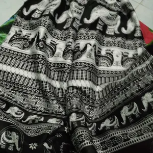 Celana Mihu Mihu Gambar Gajah Thailand Viral Model Kulot Cewek dan Cowok Ukuran Standar Dan Jumbo