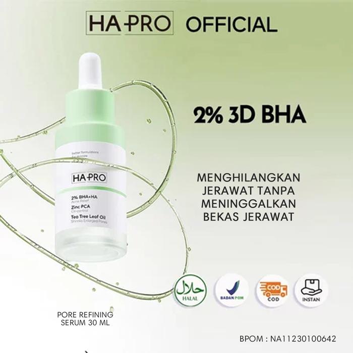 Gambar [HAPRO] NEW! HA PRO2% BHA Anti Acne Serum Obat Totol Jerawat 30ml  | Serum Jerawat | Face Serum | Serum Wajah Exfoliating Serum | Serum Eksfoliasi | Ance Skincare | Skincare Jerawat - Serum dari HA Pro Kota Administrasi Jakarta Utara 5 Tokopedia