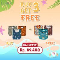 Gambar LIBBY BUY 3 GET 3 Paket Slaber/Bib/Celemek/Tatakan Iler Motif Unisex (6 pcs) - PAKET 1 dari Libby Baby Indonesia Kota Administrasi Jakarta Barat 4 Tokopedia