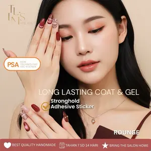 TL.IMS X ROUNGE FAKE NAILS PREMIUM LEM KUAT NAIL ART - KUKU PALSU TEMPEL REUSABLE HANDMADE