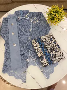 TERLARIS SETELAN KEBAYA ANAK FREE SELENDANG KEBAYA ANAK LUCU MURAH/Kebaya Anak Umur 4 Sampai 12 Tahun/Kebaya Wisuda anak/kebaya brukat anak