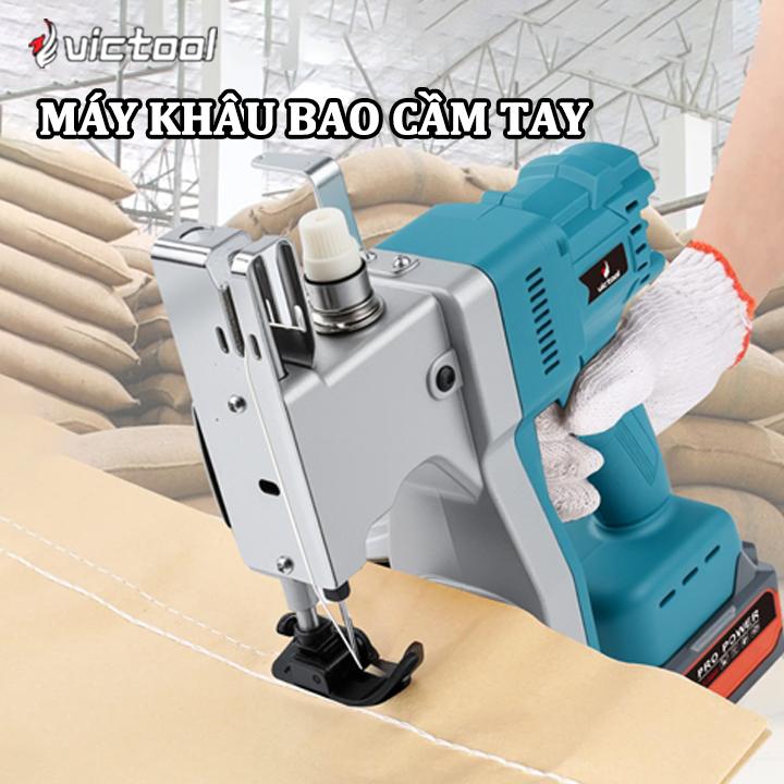 Victool Máy khâu bao cầm tay Chạy Pin 210W Máy may bao bì tự động tốc độ cao MÁY MAY BAO CẦM TAY Máy may bao công nghiệp pin động cơ không chổi than Có thể dùng để khâu các loại bao bì khâu miệng bao nhanh, bền, tiết kiệm điện