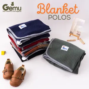 GEMU Blanket On The Go Selimut Bayi Hoodie Apron Penutup Menyusui Stroller Clip On Diamond Knit Premium Penghangat Bedong
