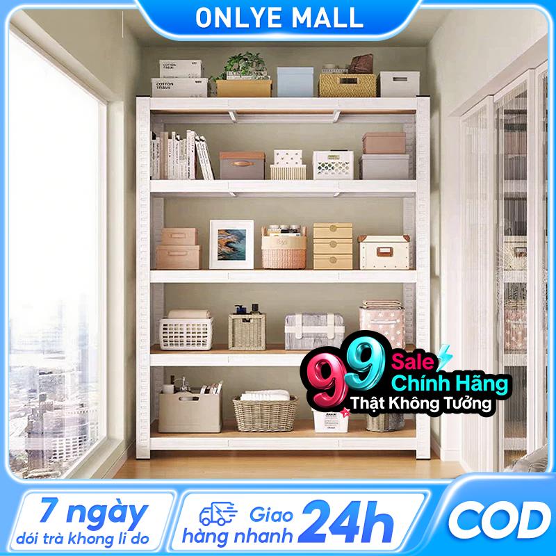 ON Kệ đựng đồ đa năng có dung tích lưu trữ lớn, dễ lắp đặt, có 3/4/5 tầng, thích hợp để lưu trữ thức ăn, dụng cụ điện và dụng cụ khác.
