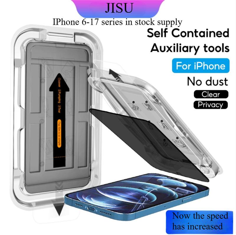 Kính Cường Lực, Siêu HD 8K, Cao Cấp, Không Bụi, Lắp Đặt Chính Xác, Tương Thích Với iPhone 17, Air, 16, 15, 14, 13, 12, 11, Pro Max, 7, 8, 6, 6S, Plus, XS Max, SE, XR, Bảo Vệ Màn Hình Kính Cường Lực