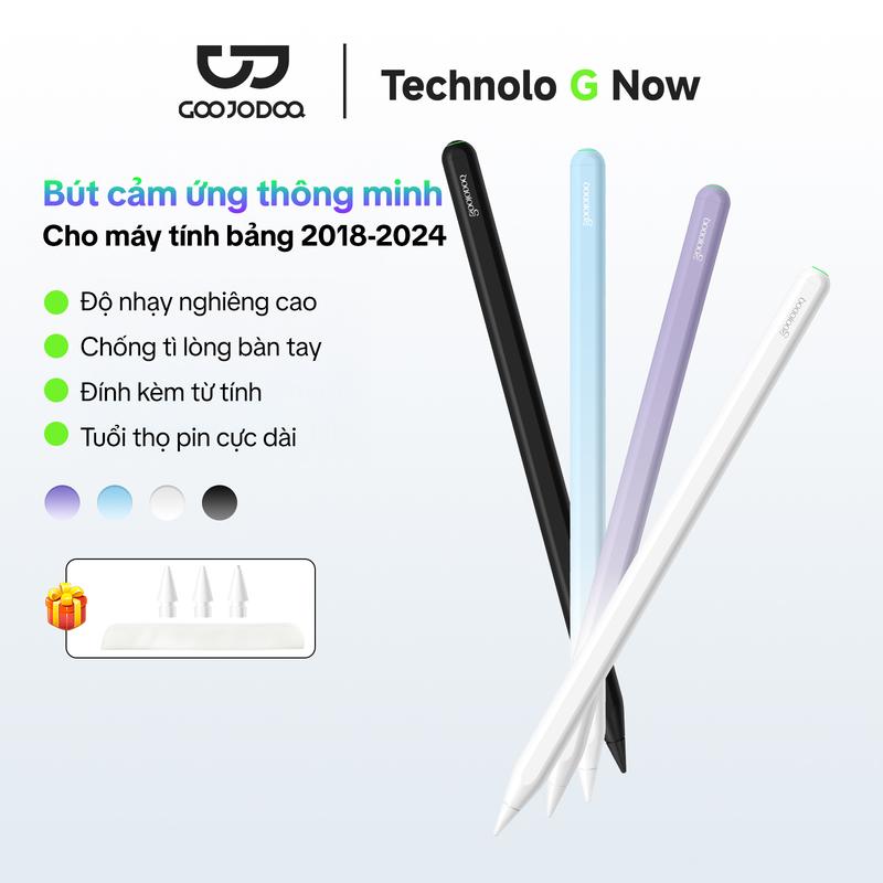 Bút cảm ứng thông minh Cho máy tính bảng 2018-2024, độ nhạy nghiêng cao, chống tì lòng bàn tay, đính kèm từ tính