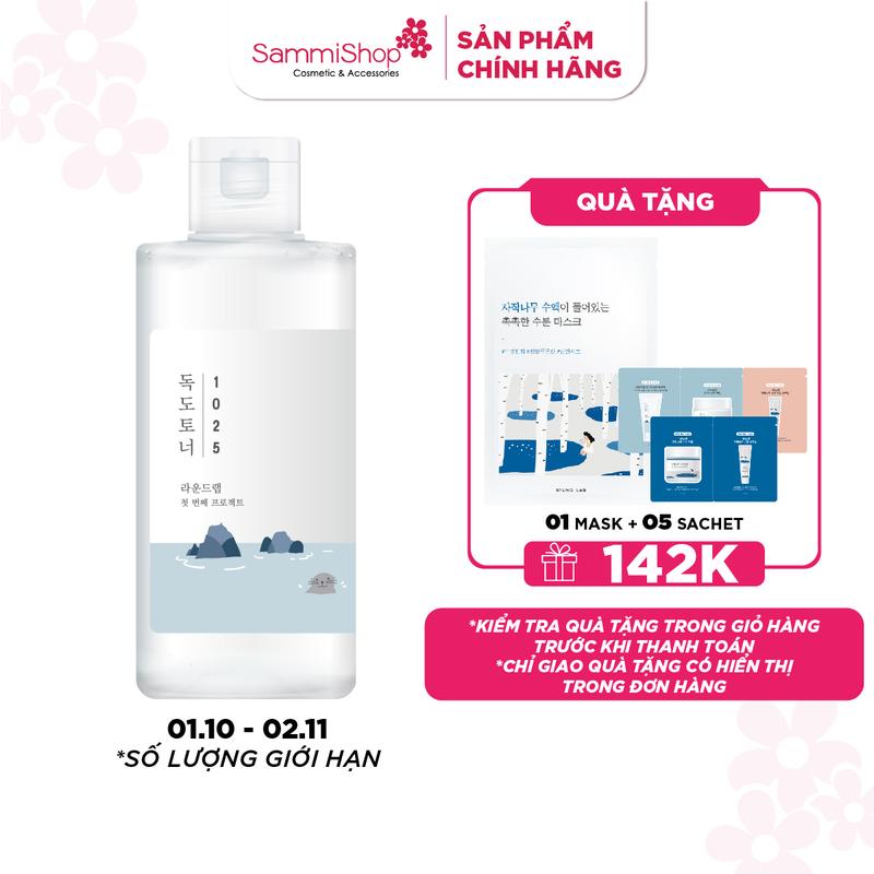 Round lab Nước hoa hồng 1025 Dokdo Toner 200ml