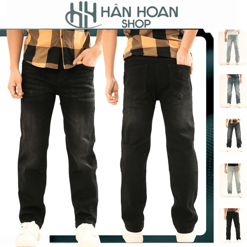 [Đen Mài - 28 Màu ] Quần Jean Cao Cấp Ống Suông Vừa ,Có Co Giãn, Ống Suông Dáng Đứng Chuẩn Fom,Phù Hợp Mọi Lứa Tuổi