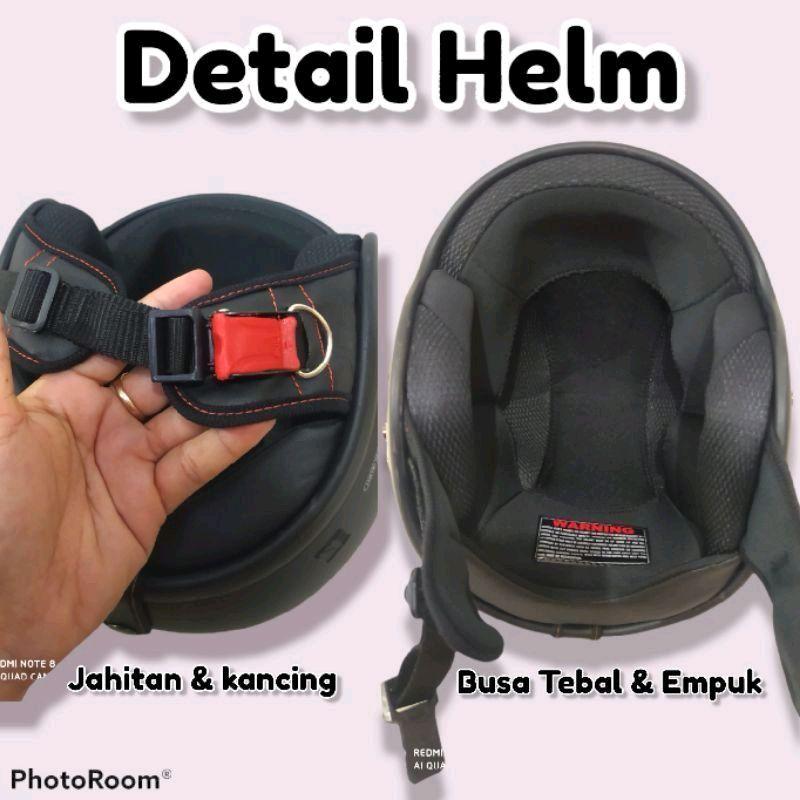 Helm Cargloss Original 100% Full Leher Pria Wanita Dewasa Ber SNI - Motorcycle 8