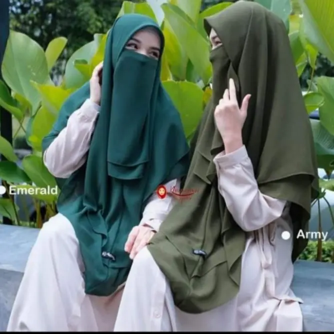 Kerudung segitiga instan,segitiga 2layer,kerudung segitiga 0