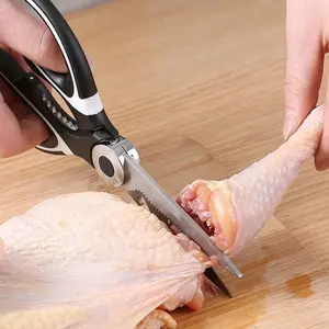 〖ZEY〗 Gunting Dapur 4in1 Original Super Tajam Tebal Multi Fungsi / Pemotong kain / Pembuka Botol & Kacang / Serbaguna Kitchenware Japan daging dan tulang