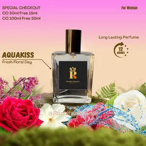 Rachifa Parfum - AQUAKISS - Parfum Wanita Tahan Lama dengan Aroma Fruity, Floral & Laut yang biru Perfume Wangi
