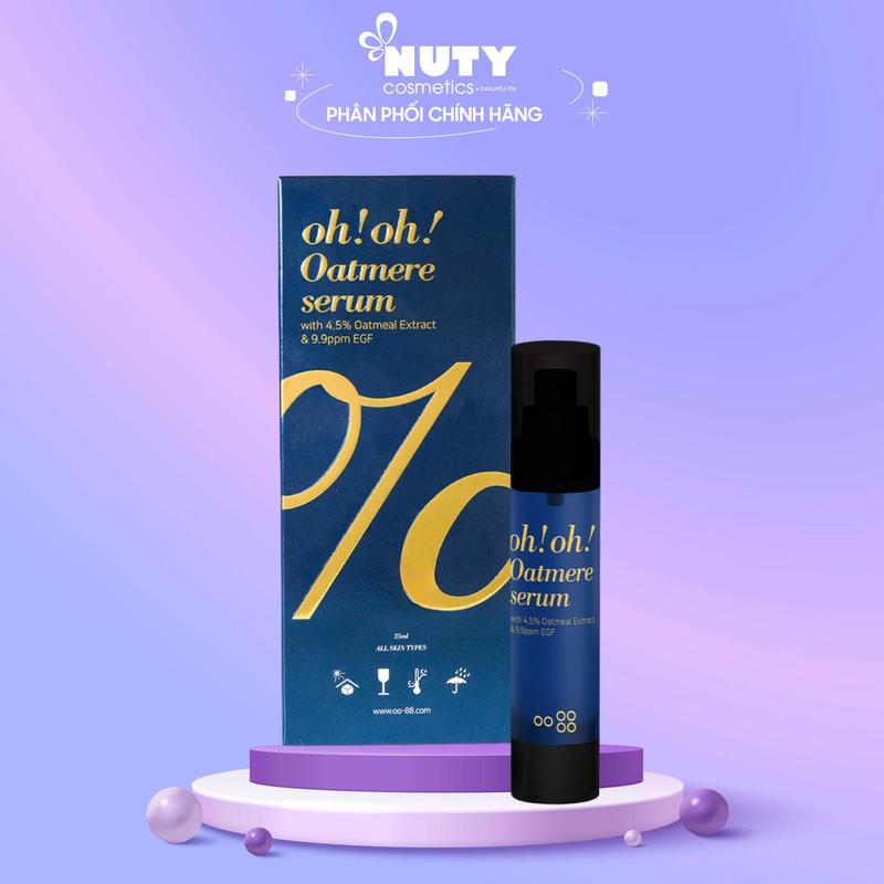 Tinh Chất Tế Bào Gốc Giúp Hỗ Trợ Phục Hồi & Tái Tạo Da Oh!Oh! Oatmere Serum 25ml | NUTY cosmetics beautiful life