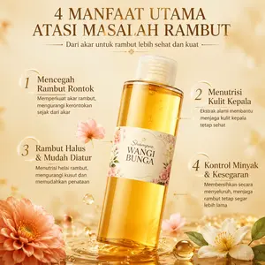 Shampoo Perawatan Rambut Anti Rontok kaya ekstrak alami, memperkuat akar rambut, mengurangi kerontokan parah, menutrisi kulit kepala, membantu menumbuhkan rambut baru agar rambut tampak lebat dan sehat sempurna.