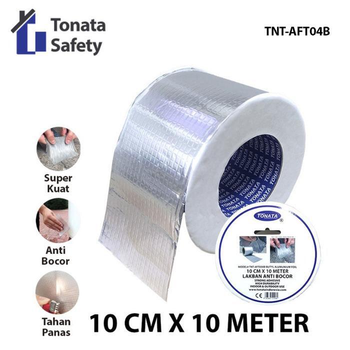Gambar Lakban Anti Bocor Lem Anti Air Tonata Alumunium Foil Butyl Tape 10 cm x 10 m dari Tonata Indonesia Kab. Tangerang Tokopedia