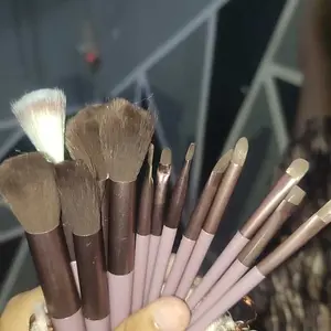 [g-speeds] Yurizumi Kuas Make Up Travel Set 13in1 - Makeup Brush Powder Eyeshadow Foundation & Beauty Blending