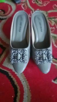 Product Review of HMF Yuiko High Heels Mules Wanita 7 cm AR08 from b**s 2