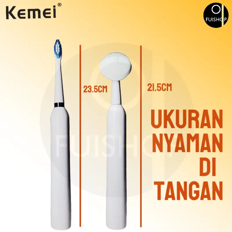 SIKAT GIGI ELEKTRIK KEMEI KM YS-708 TOOTHBRUSH ISI ULANG GIGI BASIS PENGISIAN Gusi Mulut 1