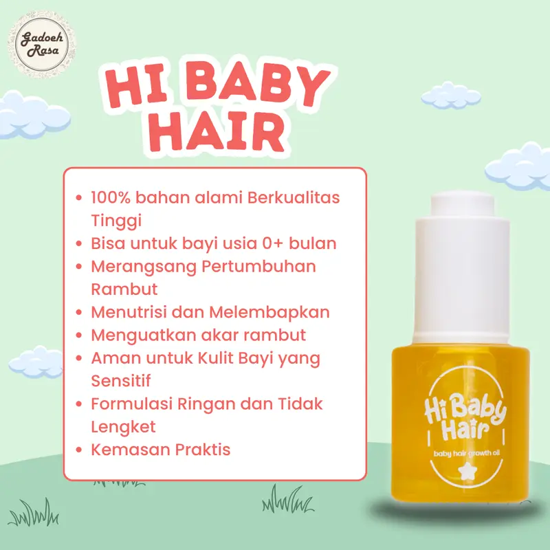 Hi Baby Hair Growth Hair Oil Baby Perawatan Rambut Bayi Kulit Perawatan 1