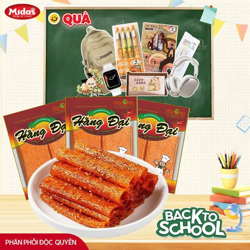 【Có Quà】Combo 10 BÒ CAY - Hằng Đại chính hãng gói to 36 miếng thơm cay ăn vặt tuổi thơ