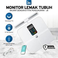 Gambar Joil Timbangan Badan Digital Smart Body Scale Chargeable BMI dan Body Fat Monitor Komprehensif Lengkap 8 Sensor Presisi Data Akses via Smartphone - J8 - Hitam dari Joil Kota Tangerang Selatan 1 Tokopedia