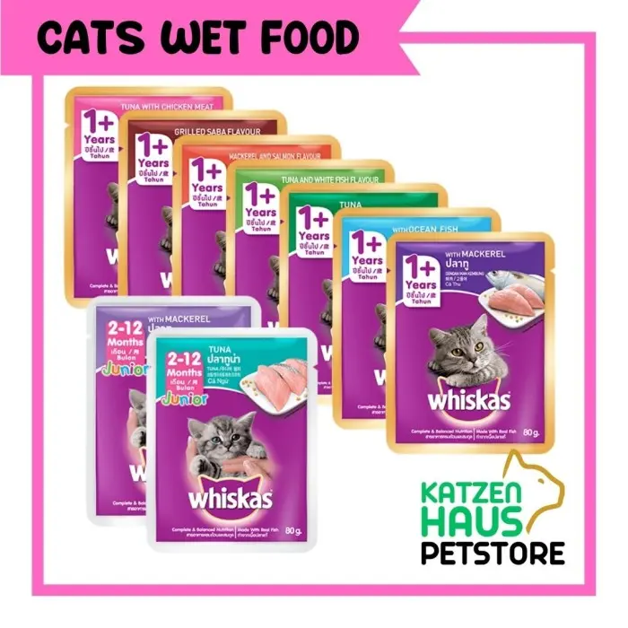 WHISKAS Makanan Kucing Wetfood (Pouch)