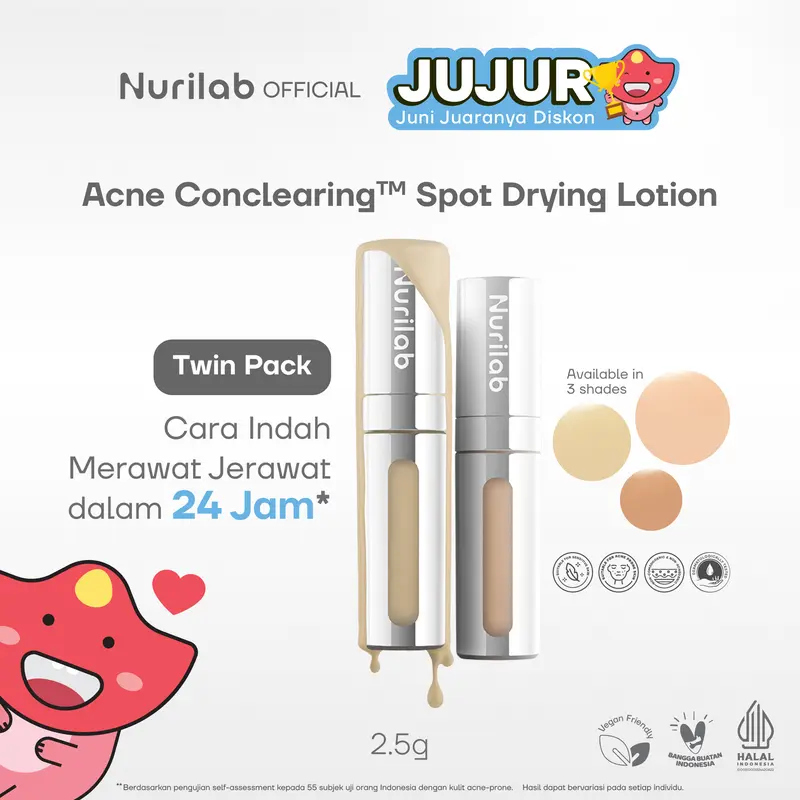 [TWIN PACK] Nurilab - Acne ConclearingTM Spot Drying Lotion 2.5g Obat Totol Jerawat 0