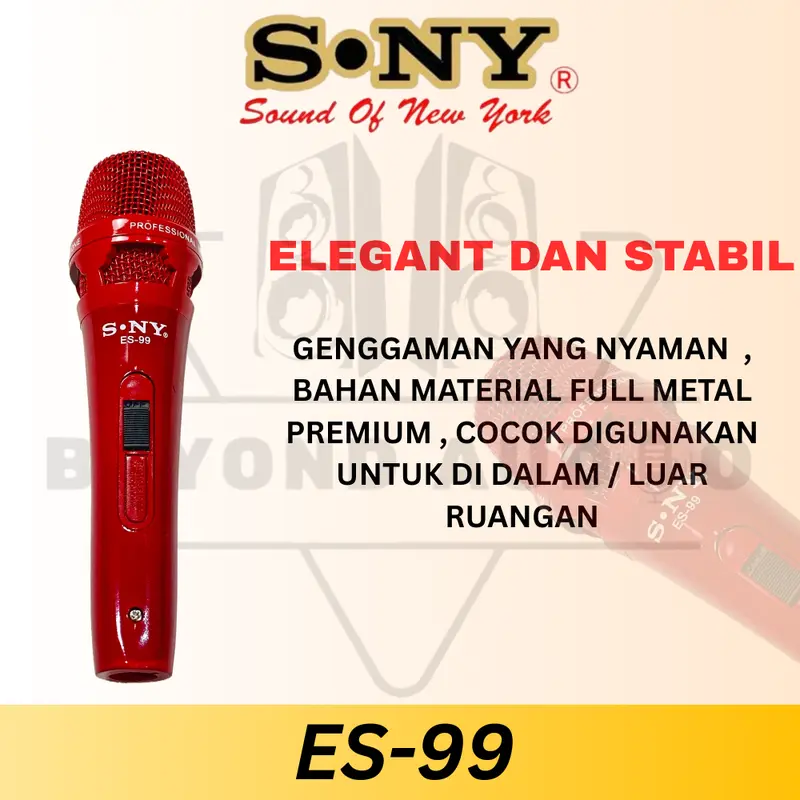 S. NY SOUND OF NEW YORK MIC KABEL MICROPHONE CABLE ES-99 MIKROFON KARAOKE 2