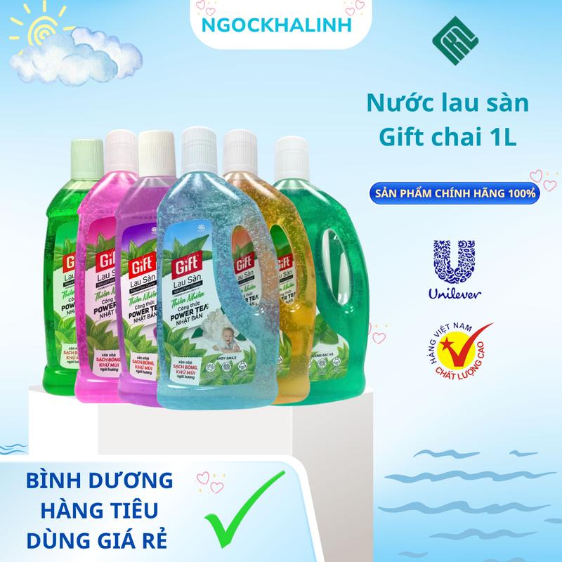 Nước lau sàn Gift hương hoa thiên nhiên chai 1L