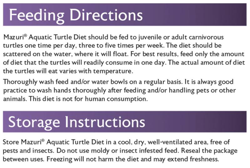 Product Introduction of Mazuri Aquatic Turtle Diet 200g (5M87) Turtle Food 9