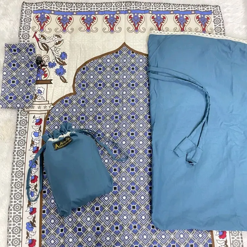 Full Set Mukena + Sajadah Syakila Dewasa Travel Series Katun Polos Renda Arbifa Nyaman 7