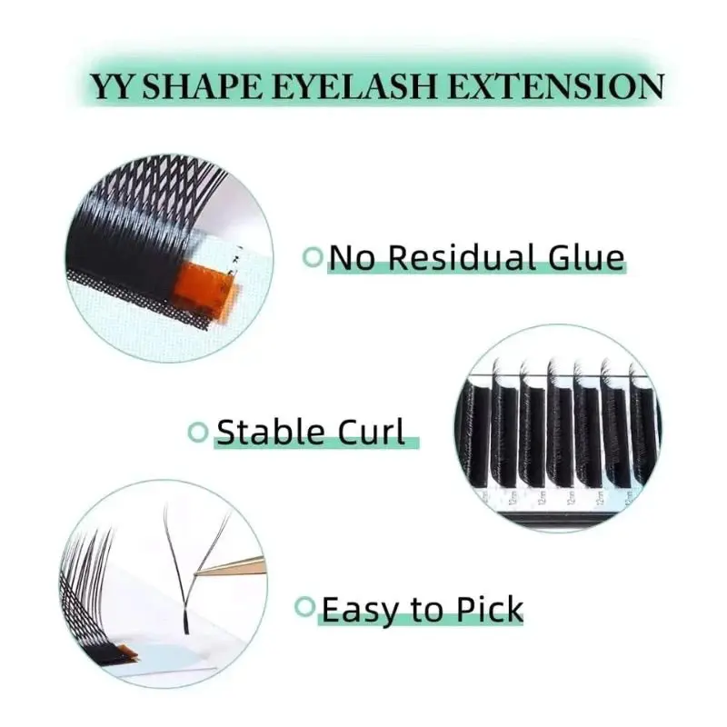 Bulu Mata Tanam YELIX Pre - Shaped YY Lash Premium Eyelash Extensions Super Soft New Edition 3