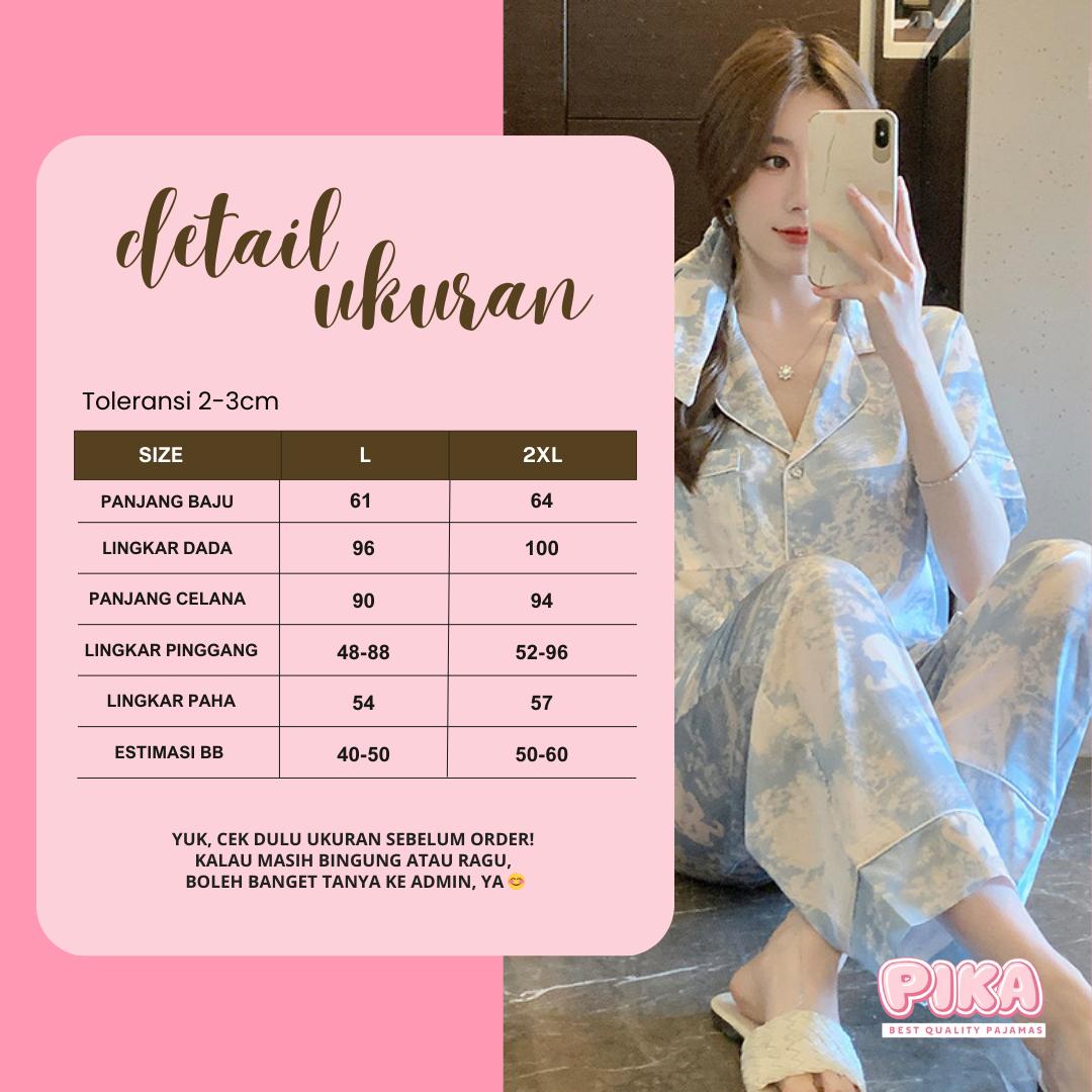PIKA Piyama Baju Tidur Setelan Wanita Dewasa Bahan Poliester Adem Serap Keringat Premium Lembut dan Adem Lengan Pendek Celana Panjang Motif Karakter Animasi Lucu Perempuan Fit to XXL Piyama Set Model Kekinian Cocok untuk Harian Katun Nyaman PY002 2 PIKA Piyama Baju Tidur Setelan Wanita Dewasa Bahan Poliester Adem Serap Keringat Premium Lembut dan Adem Lengan Pendek Celana Panjang Motif Karakter Animasi Lucu Perempuan Fit to XXL Piyama Set Model Kekinian Cocok untuk Harian Katun Nyaman PY002 2
