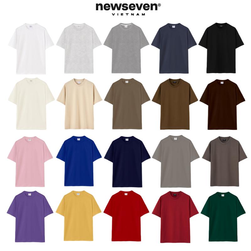 Áo Thun Trơn COTTON COMFITEX FABRIC CHỐNG NHĂN 240Gsm NEWSEVEN Form Oversize Unisex Nam Nữ AT.500