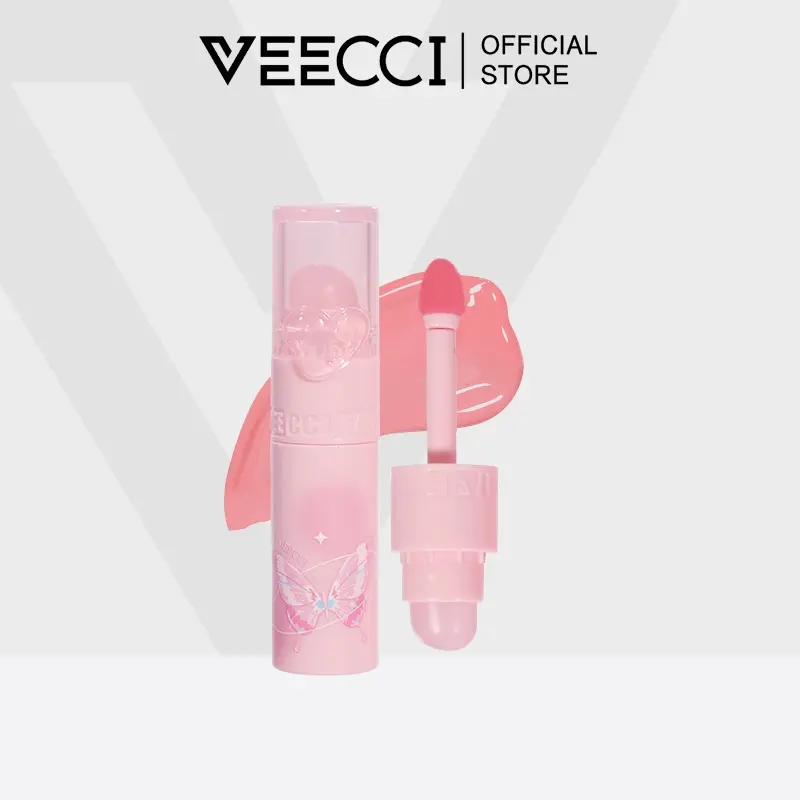 VEECCI Lip Gloss Glossy Clear And Transparent Non-Stick No Fading Long-Lasting Moisturizing 2g
